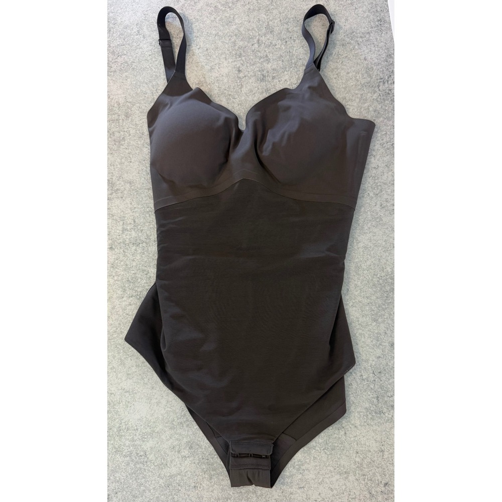 Honeylove LiftWear Bodysuit Black Shapewear Size L LWBS0101 Wire-Free Support